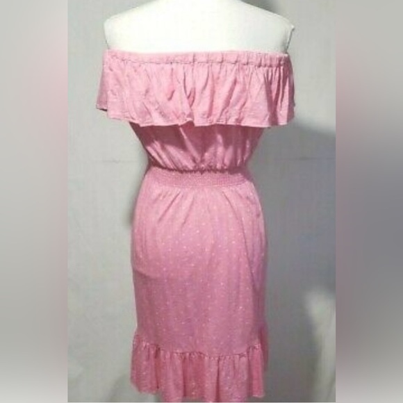 Lilly Pulitzer Strapless Pretty Pink Dot Dot Dress Size M - Picture 5 of 7